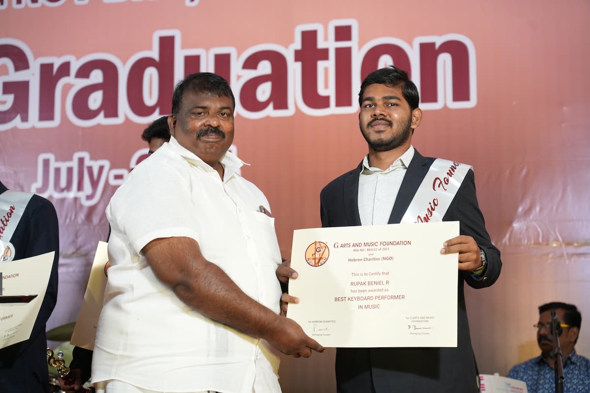Certificate award ceremony